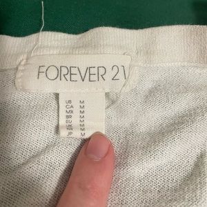 Forever 21 shall/cover. White. Very soft and comfortable